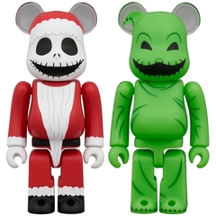 BE@RBRICK NIGHTMARE BEFORE CHRISTMAS SANTA JACK & OOGIE BOOGIE 2PCS SET 