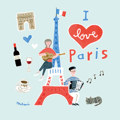 I love ParisThe best songs and music of Paris