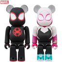 BE@RBRICK SPIDER-MAN(Miles Morales) &amp; SPIDER-GWEN 2PCS SET/